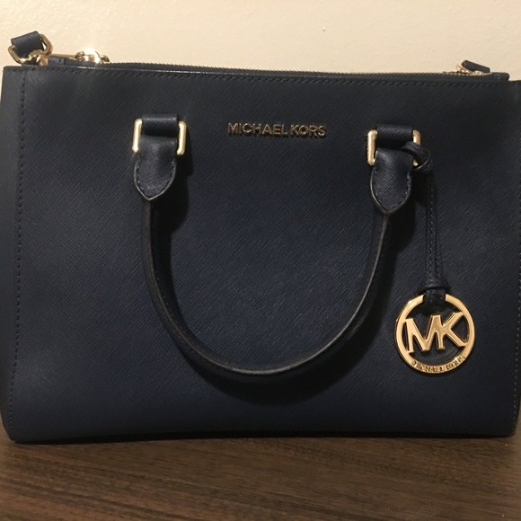 Navy Michael Kors Purse - Picture 1 of 4